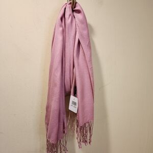 JEAN PAUL pink Frindge light weight Scarf NWT